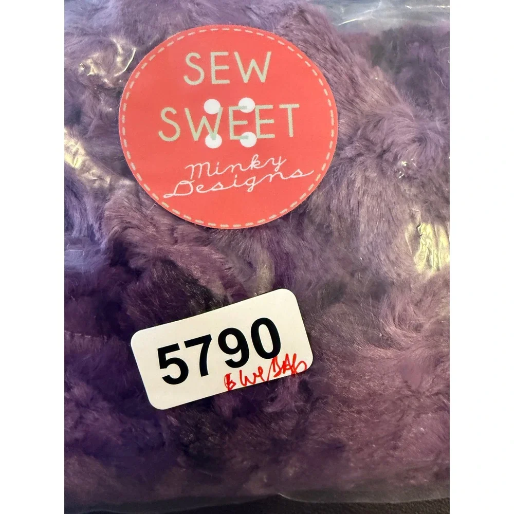 Sew Sweet Minky Designs Neck Travel Pillow Cover Purple Plush Luxury Cozy NEW
